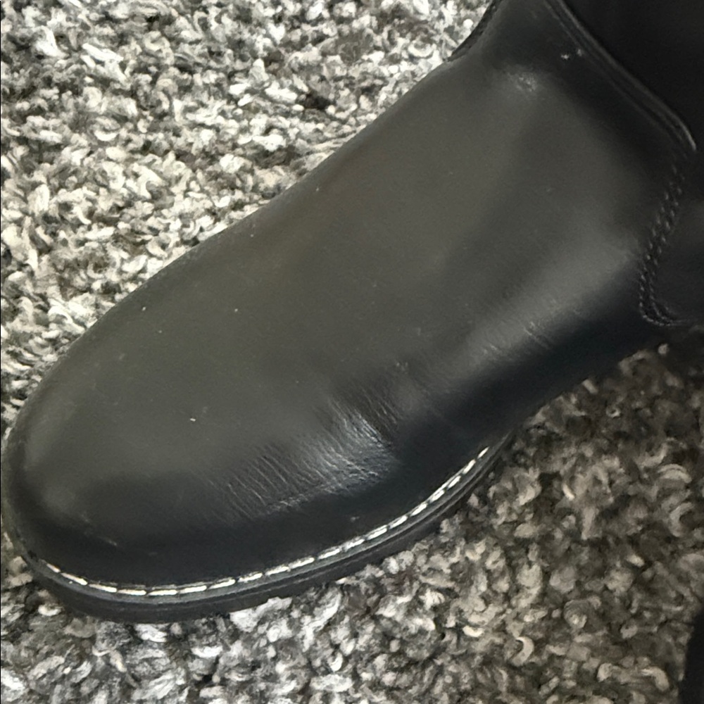 Nautica Oren Black Leather Boots with Warm Lining Size 8.5 - Picture 6 of 8